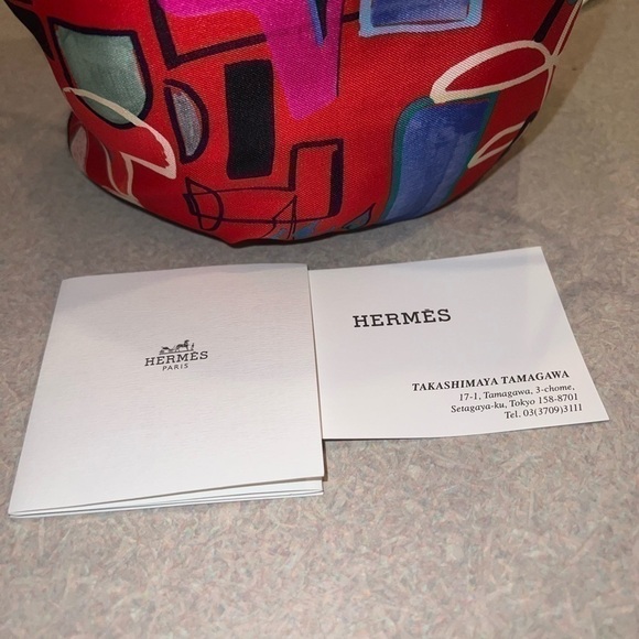 Musardine Potion Spare bag Pouch Silk Red Multicolor X stamp - Picture 10 of 10